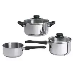 3-Piece Steel Pot Set