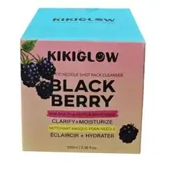 KIKIGLOW BLACK BERRY AHA-BHA-PHA-PEPTIDE-PANTHENOL V10 NEDDLE SHOT PACK CLEANSER