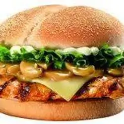 Mushroom Chicken Burger