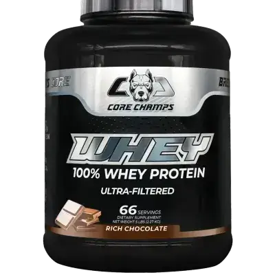 CORE CHAMPS 100% WHEY PROTEIN RICH CHOCOLATE FLAVOR 2.27KG