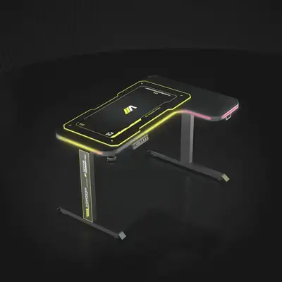 AG Table Quantum L shaped Adjustable Left-Side Black - 140cm