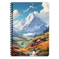 KESKIN COLOR NOTEBOOK A4 80SH LINED WITH STICKERS