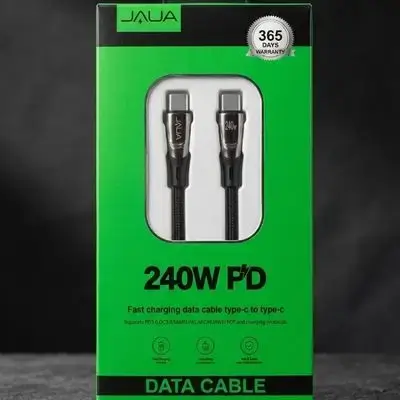 Jaua Fast Charger Data Cable 240W Type-C To Type-C 1M