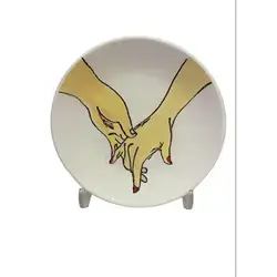 Hand-Painted Plate, Medium Size