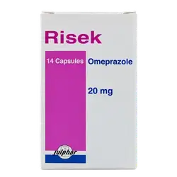 Risek (Omeprazole 20mg) 14 Capsules _ Julphar