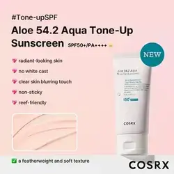 cosrx aloe 54.2 aqua tone-up sunscreen spf 50+