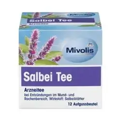 Mivolis sage tea for sore throat and cough