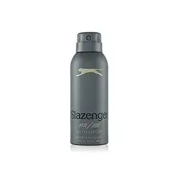 Slazenger Body Spray Deodorant Active Sport Yellow For Men 150 Ml
