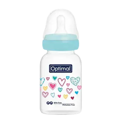 Anti-Colic Wide Round Silicone Nipple 0+ Months Slow Flow BLUE 140ml OPB-1025(B) _ Optimal