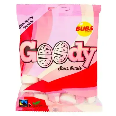 Bubs Mini Strawberry/Vanilla Ovals- 90 g