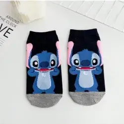 1 pair Lilo & Stitch Short Socks Cartoon Stitch - Size: 37-45