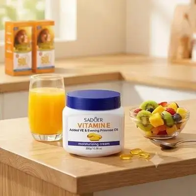 SADOER Vitamin E Moisturizing Cream (Added VE & Evening Primrose Oil)