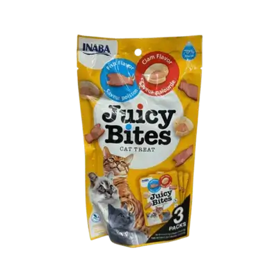 Inaba Juicy Bites - Clam & Fish Recipe 3packs
