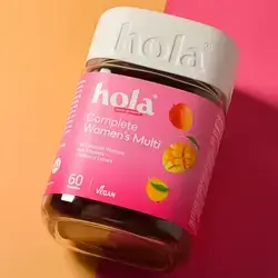 HOLA COMPLETE WOMEN'S MULTI DIETARY SUPPLEMENT ALL ESSENTIAL VITAMINS KEY MINERALS CRANBERRY EXTRACT 60 GUMMIES