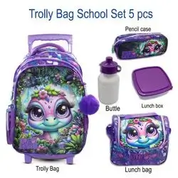 Trolley Bag School Set 5pcs