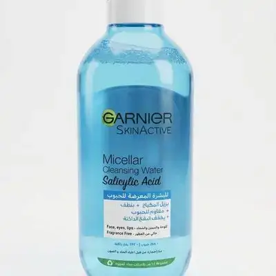 400ml bottle of Garnier SkinActive Micellar Cleansing Water with Salicylic Acid