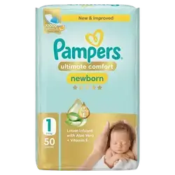Pampers Newborn Ultimate Comfort (1) 2-5 kg 50 Diapers