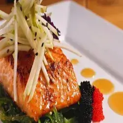 Salmon With Caviar