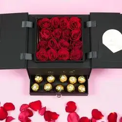 Flower Box With Chocolate