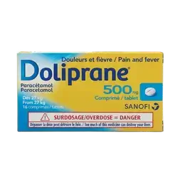 Doliprane 500mg 16 Tablets _ SANOFI
