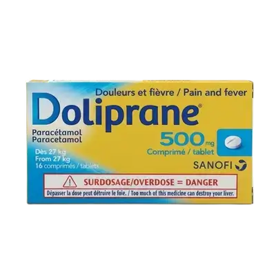 Doliprane 500mg 16 Tablets _ SANOFI