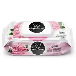 Papilion Rose Wet Wipes – 100 Pack