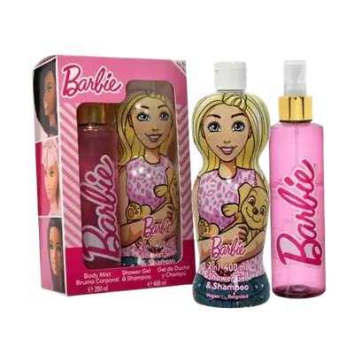Barbie Set (Body Mist 200ml + Shower Gel & Shampoo 400ml) _ AIR-VAL