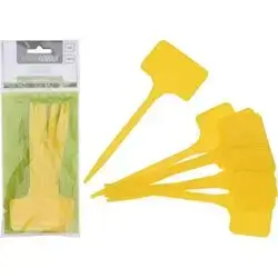 Plant Labels 15Cm Yellow 10Pcs