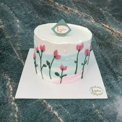 Vanilla pink flowers