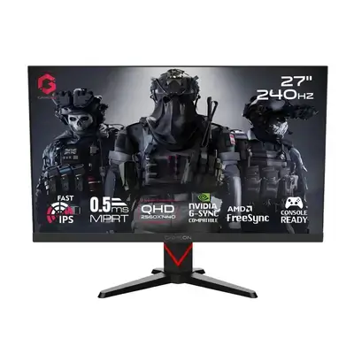 GAMEON GOMD27QHD240IPS زنجیرەی دۆمیناتۆر 27" QHD، 240Hz، MPRT 0.5ms HDMI 2.1