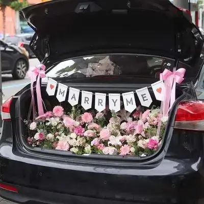 Car & Flowers Arrangement 11