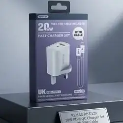Remax Pd 20W With Cable Type-C To Lightning Fast Charger For IPhone