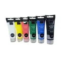 Chivalry Acrylic Paint Tubes 6 color *75ml