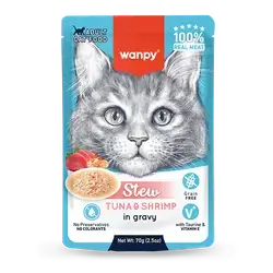 WANPY Stew Tuna & Shrimp For Cat 70g