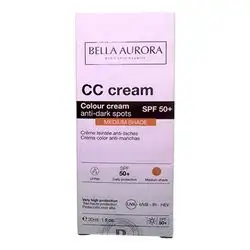 Bella Aurora Cc Cream Anti-Dark Spots Spf50+ Medium Shade Colour Craem