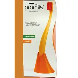 Promis Soft Toothbrush and Stand Orange