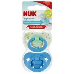 NUK Silicone Soother 18-36m Space Night mix of patterns