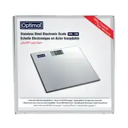 Optimal stainless steel electronic scale silver