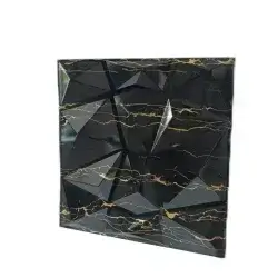 3D Wall Panels Black Marble D094