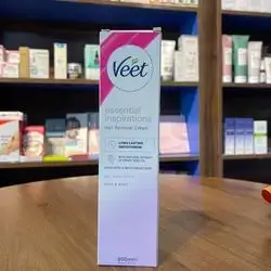 veet essential inspirations hair removal cream long lasting smoothness all skin types 200ml