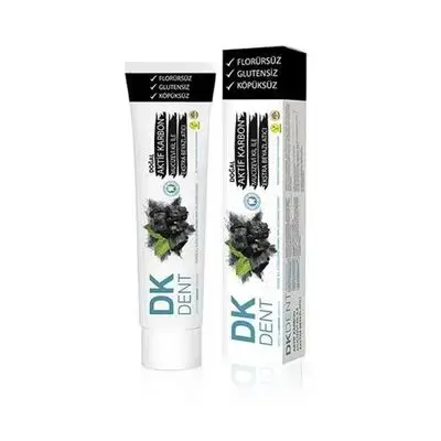 Dkdent Vegan Activated Carbon Fluoride-Free Toothpaste 75 Ml