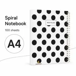 NOTEBOOK A4,100 sheet ,carton cover.