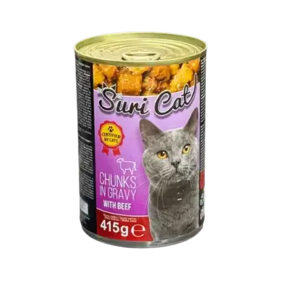 SuriCat – Beef Chunks in Gravy 415g