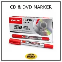 CD&DVD MARKER ,Duble side,Red ,12 pcs.