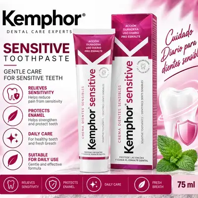 Kemphor Sensitive Toothpaste — Sensitive Teeth & Enamel Care