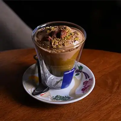 Espresso Cream With Pistachios