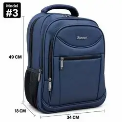 Flamingo Leather Backpack – Model #3, 4 Zippers