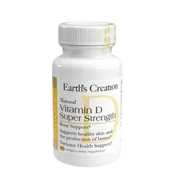 Natural Vitamin D Super Strength 10.000IU 15 Soft gels _ Earth's Creation