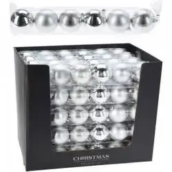 Koopman Xmas Ball Set 6X70Mm Silver