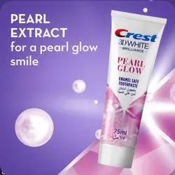 Crest 3D white pearl glow tooth paste
